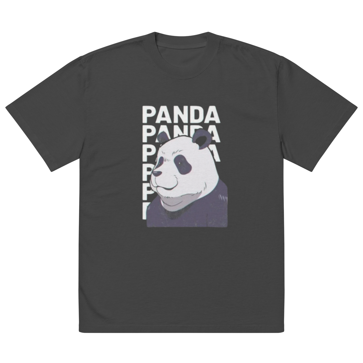 Panda Oversized faded t-shirt