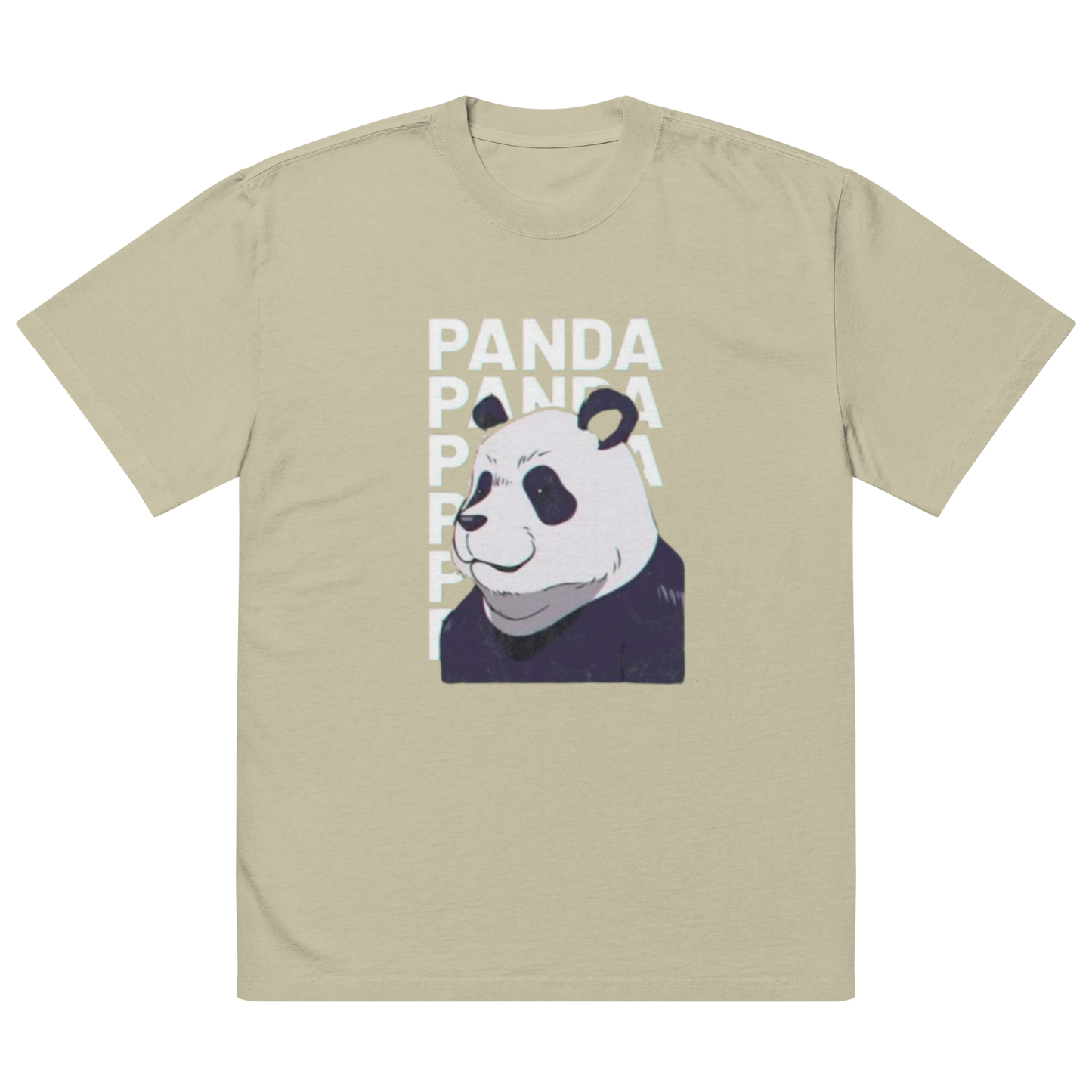 Panda Oversized faded t-shirt