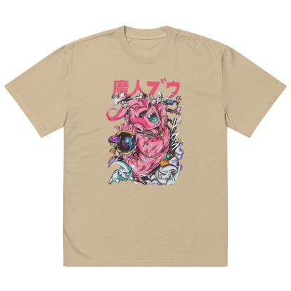 DBZ Kid Bu Oversized faded t-shirt