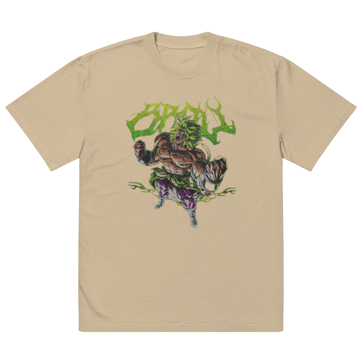 DBZ Broly Oversized faded t-shirt