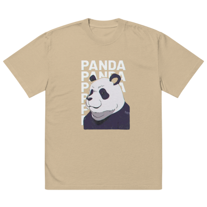 Panda Oversized faded t-shirt